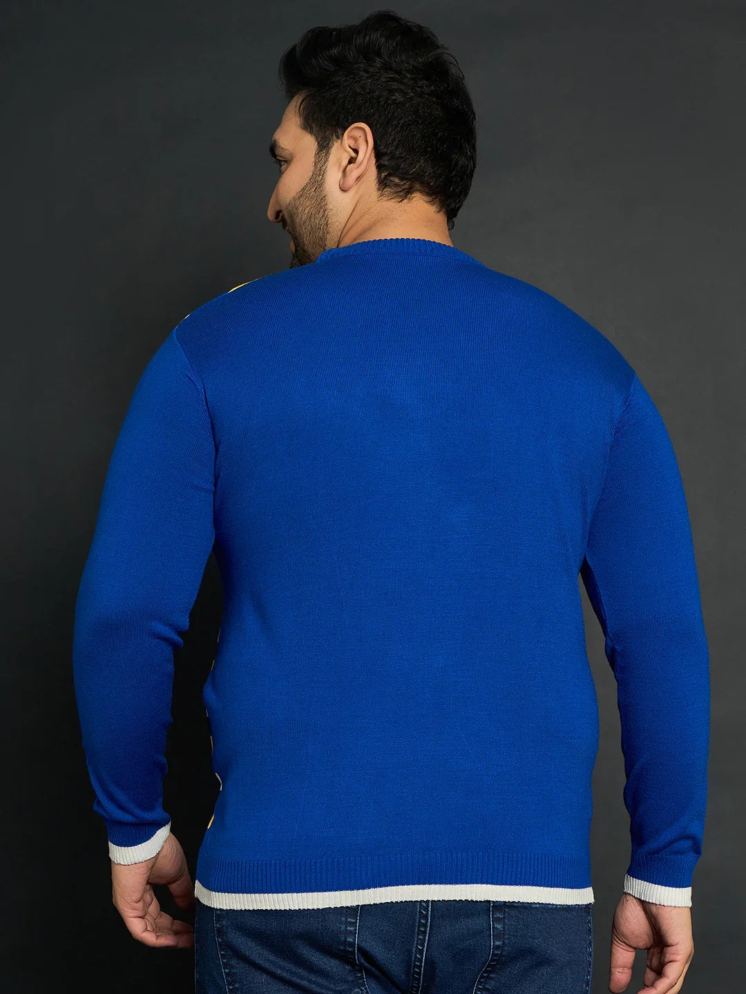 Men Plus Size Winton Striped Sweater - bigbanana