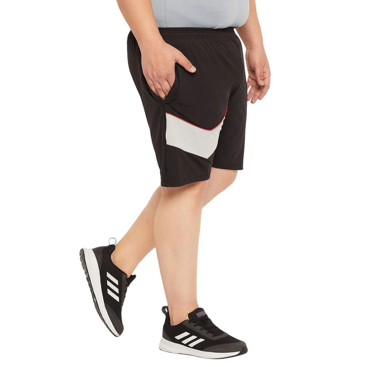 Men Plus Size Yokio Colorblock Shorts - bigbanana