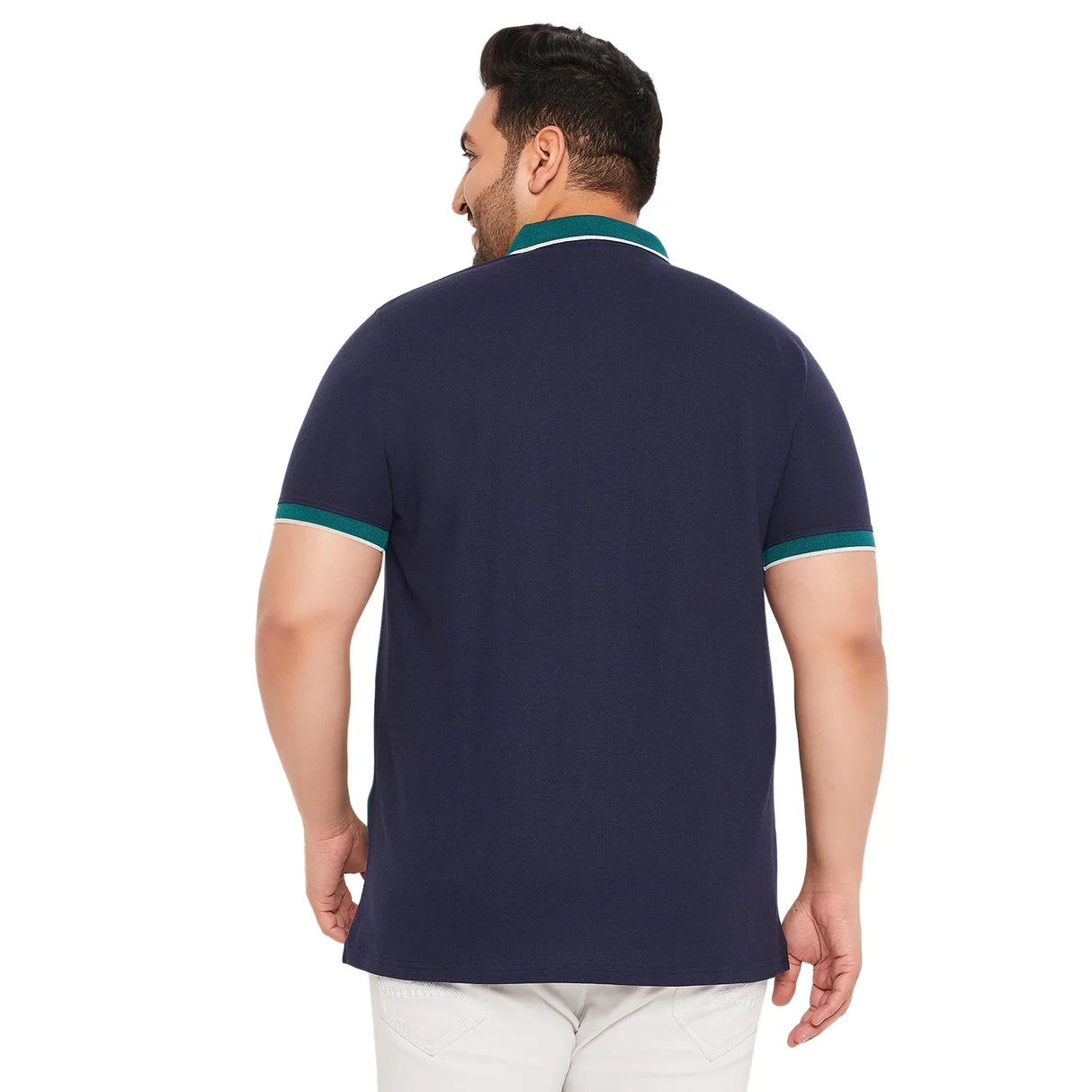 Men Plus Size Zarago Colorblock Polo Tshirt - bigbanana