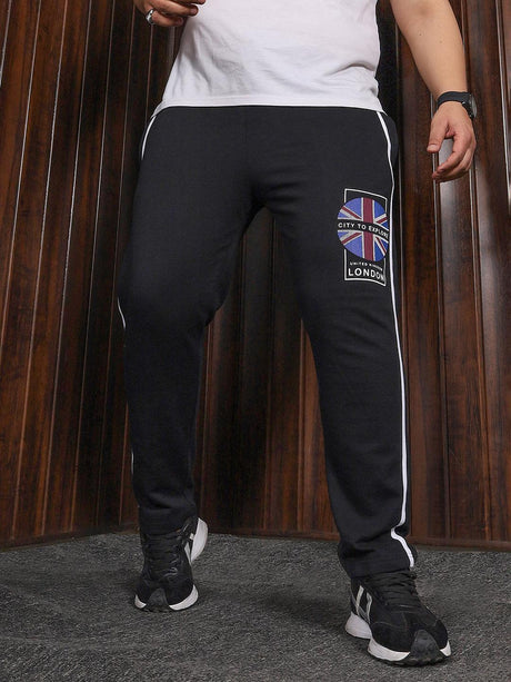 Men Plus Size Hogan Printed Trackpant - bigbanana