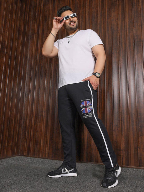 Men Plus Size Hogan Printed Trackpant - bigbanana