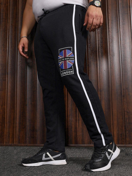 Men Plus Size Hogan Printed Trackpant - bigbanana