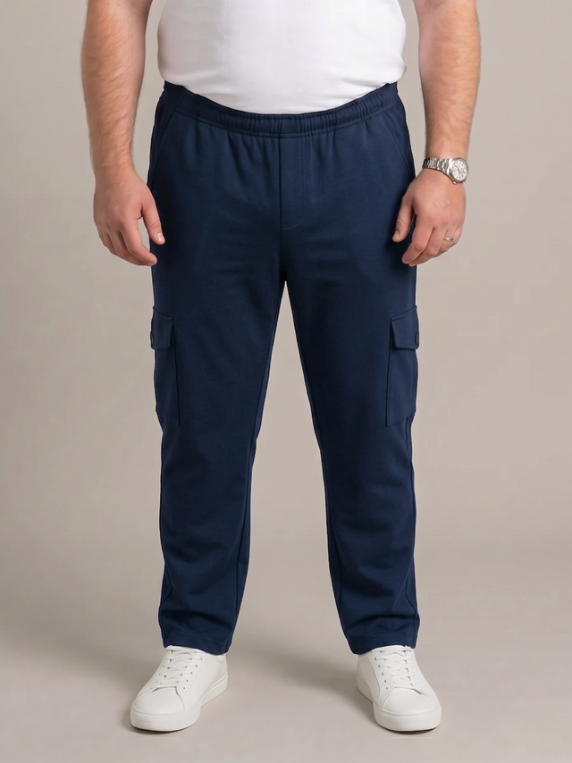 Men Plus Size Chicago Solid Trackpant