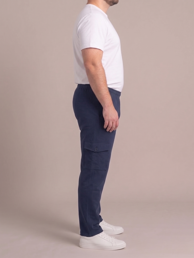 Men Plus Size Chicago Solid Trackpant