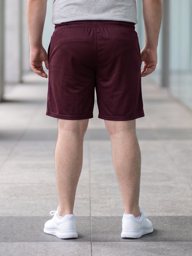 Men Plus Size Turbo-Maroon Maroon Solid Shorts