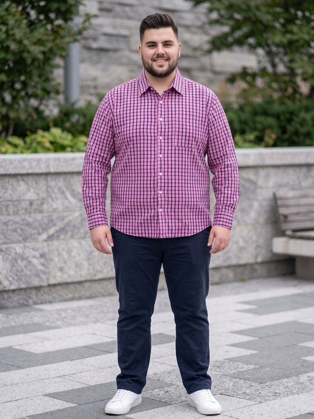 Men Plus Size Tadhg Multi Check Shirts