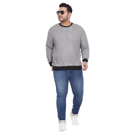 Men Plus Size Hayden Solid Sweatshirt - bigbanana