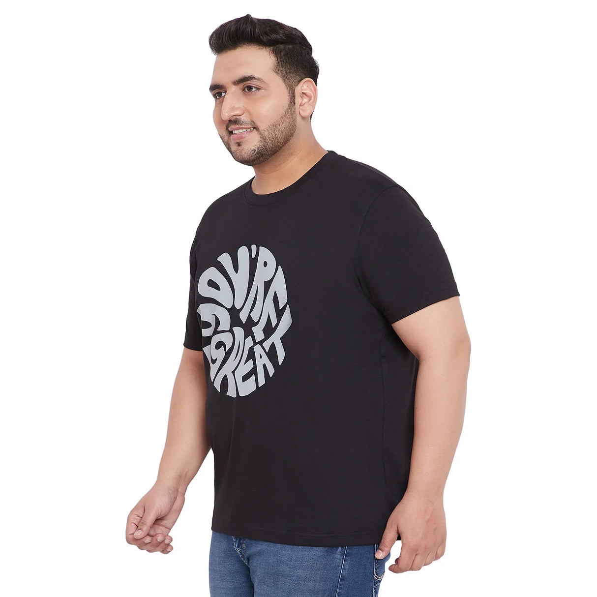 Men Plus Size Farlay-B Printed Round Neck Tshirt - bigbanana