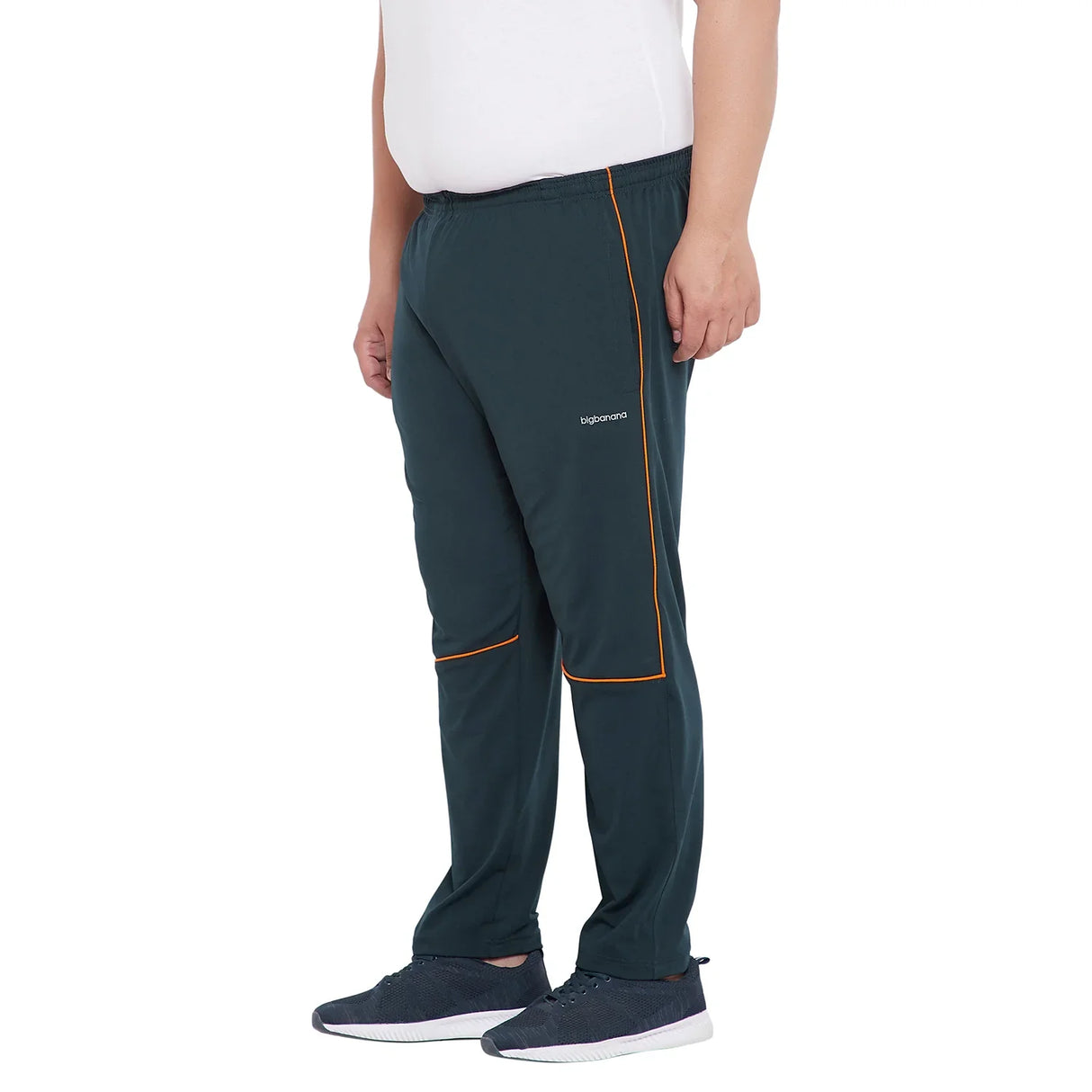 Men Plus Size Kacy Solid Trackpant - bigbanana