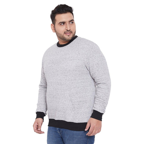 Men Plus Size Harrison Solid Sweatshirt - bigbanana