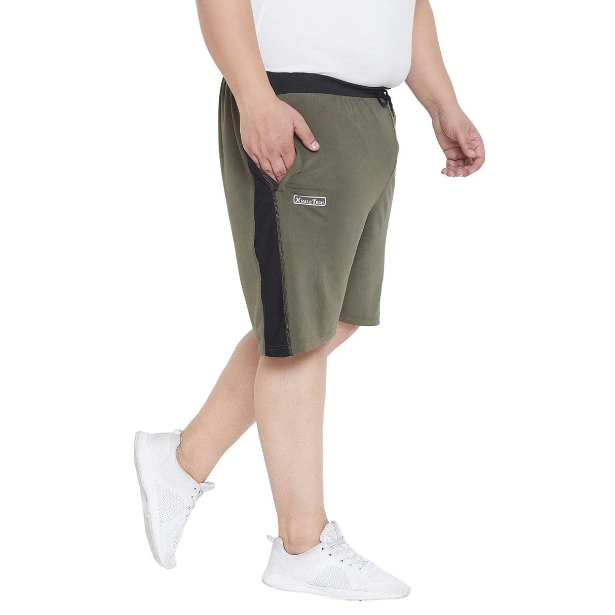 Men Plus Size Moxon Solid Shorts - bigbanana