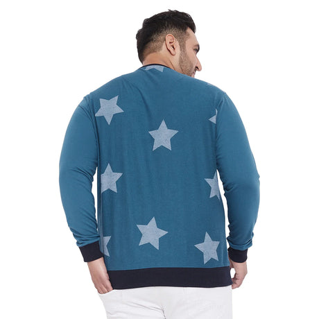 Men Plus Size Binky Printed Sweatshirt - bigbanana