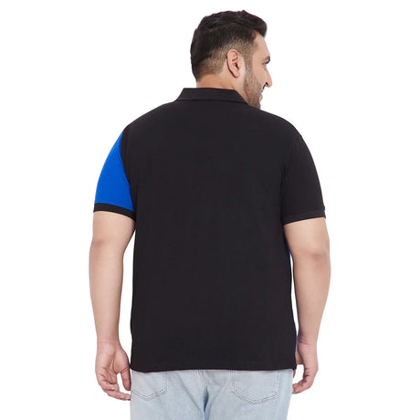 Men Plus Size Elliot Colorblock Polo Tshirt - bigbanana