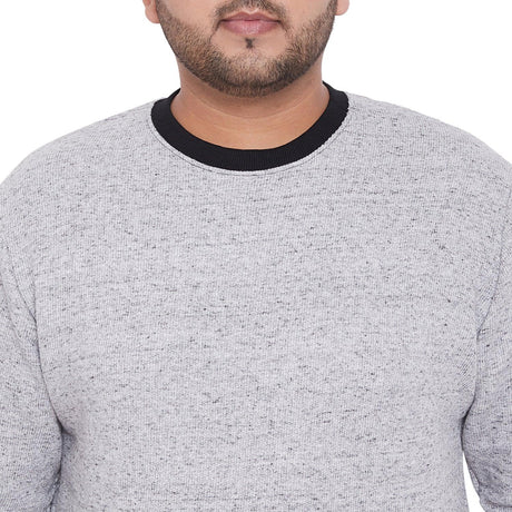 Men Plus Size Harrison Solid Sweatshirt - bigbanana