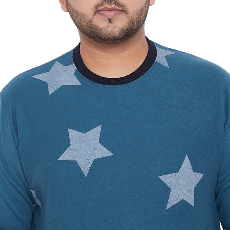 Men Plus Size Binky Printed Sweatshirt - bigbanana