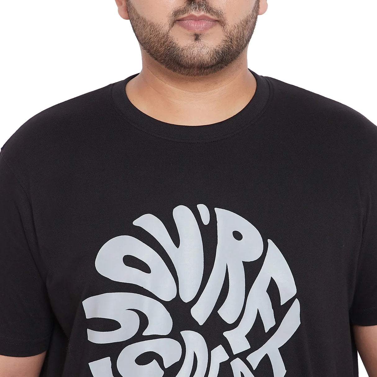 Men Plus Size Farlay-B Printed Round Neck Tshirt - bigbanana