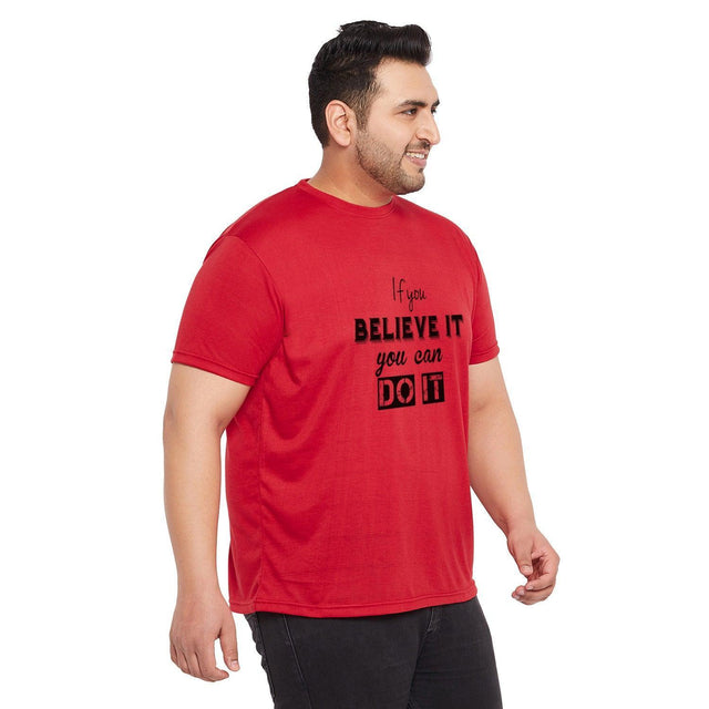 Men Plus Size Anota Printed Round Neck Tshirt - bigbanana