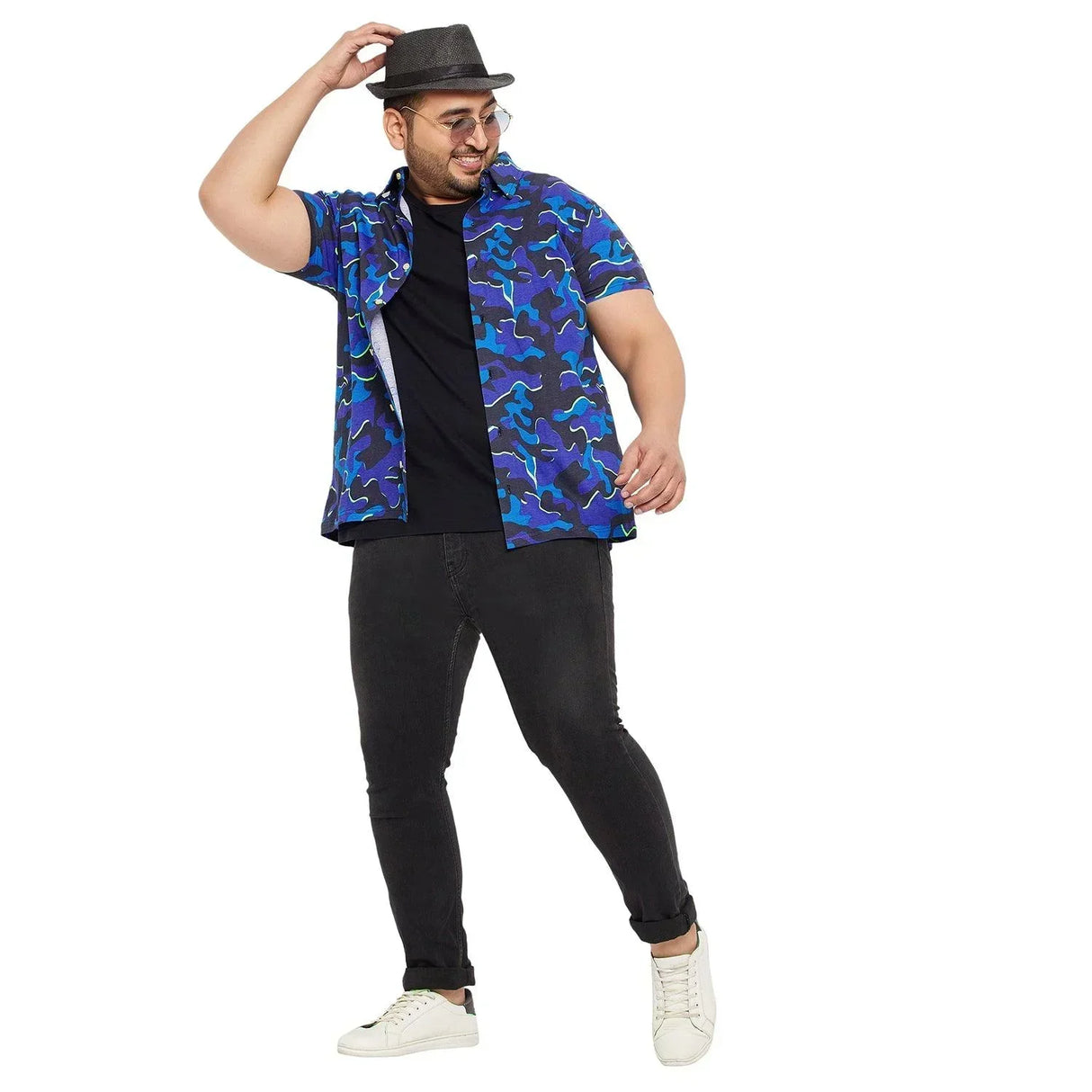 Men Plus Size Brolin Printed Shirt - bigbanana