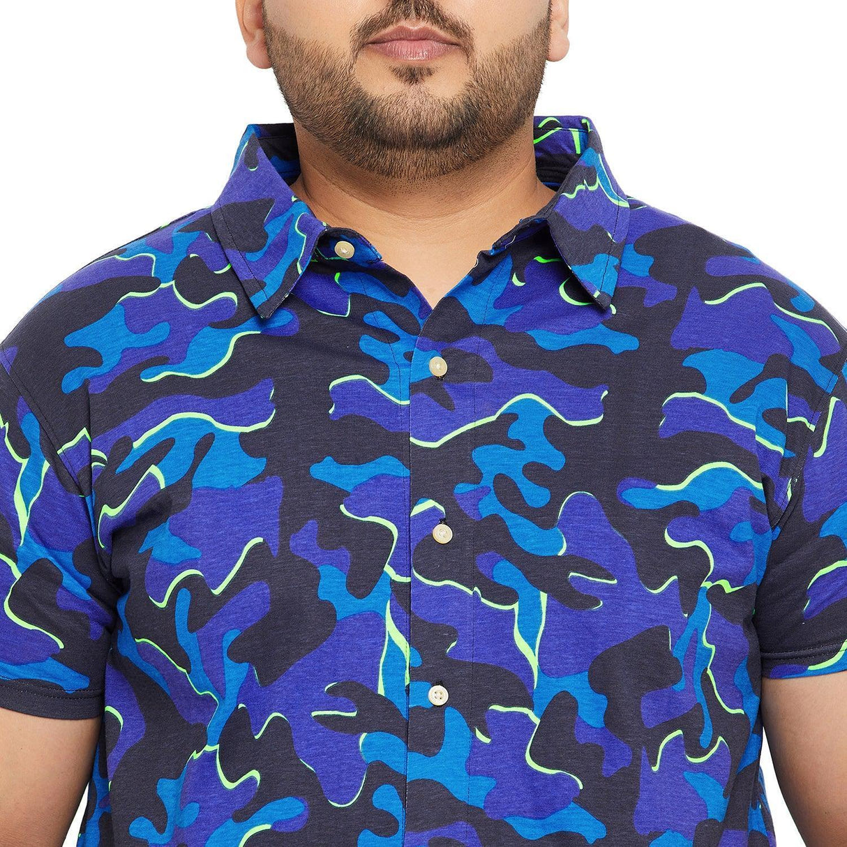 Men Plus Size Brolin Printed Shirt - bigbanana