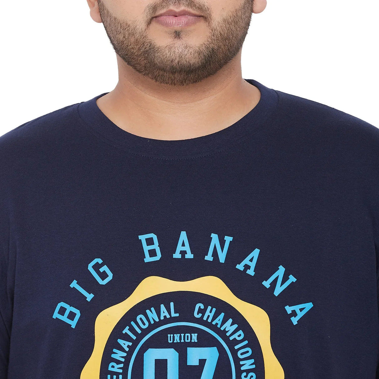 Men Plus Size BuckyN Printed Round Neck Tshirt - bigbanana