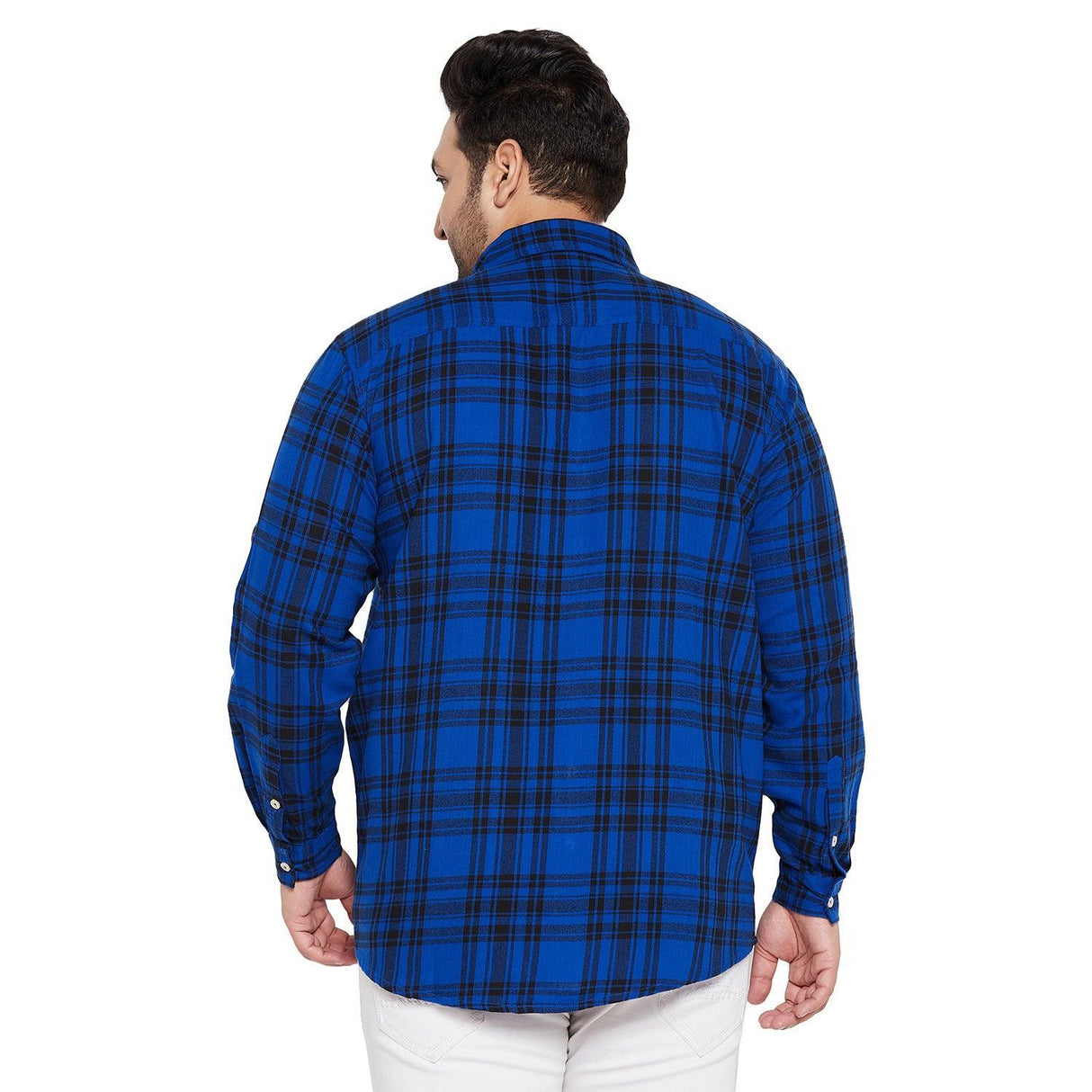 Men Plus Size Catania Check Shirt - bigbanana
