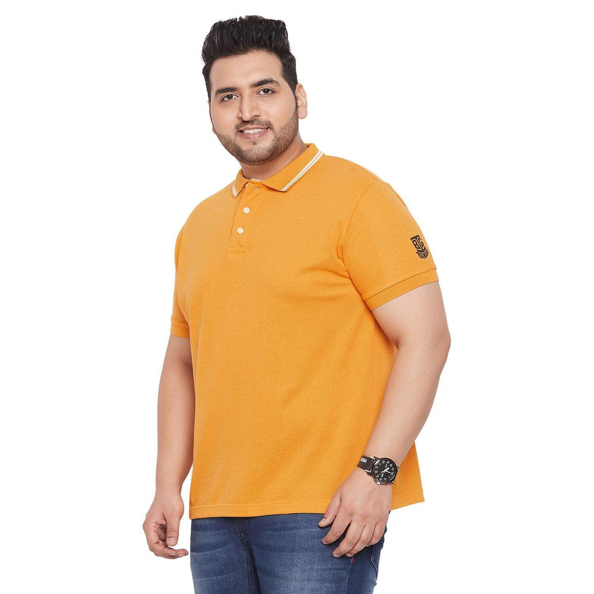Men Plus Size Chiko Printed Polo Tshirt - bigbanana