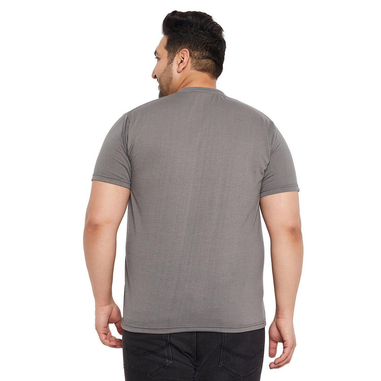 Men Plus Size Churchill Printed Round Neck Tshirt - bigbanana