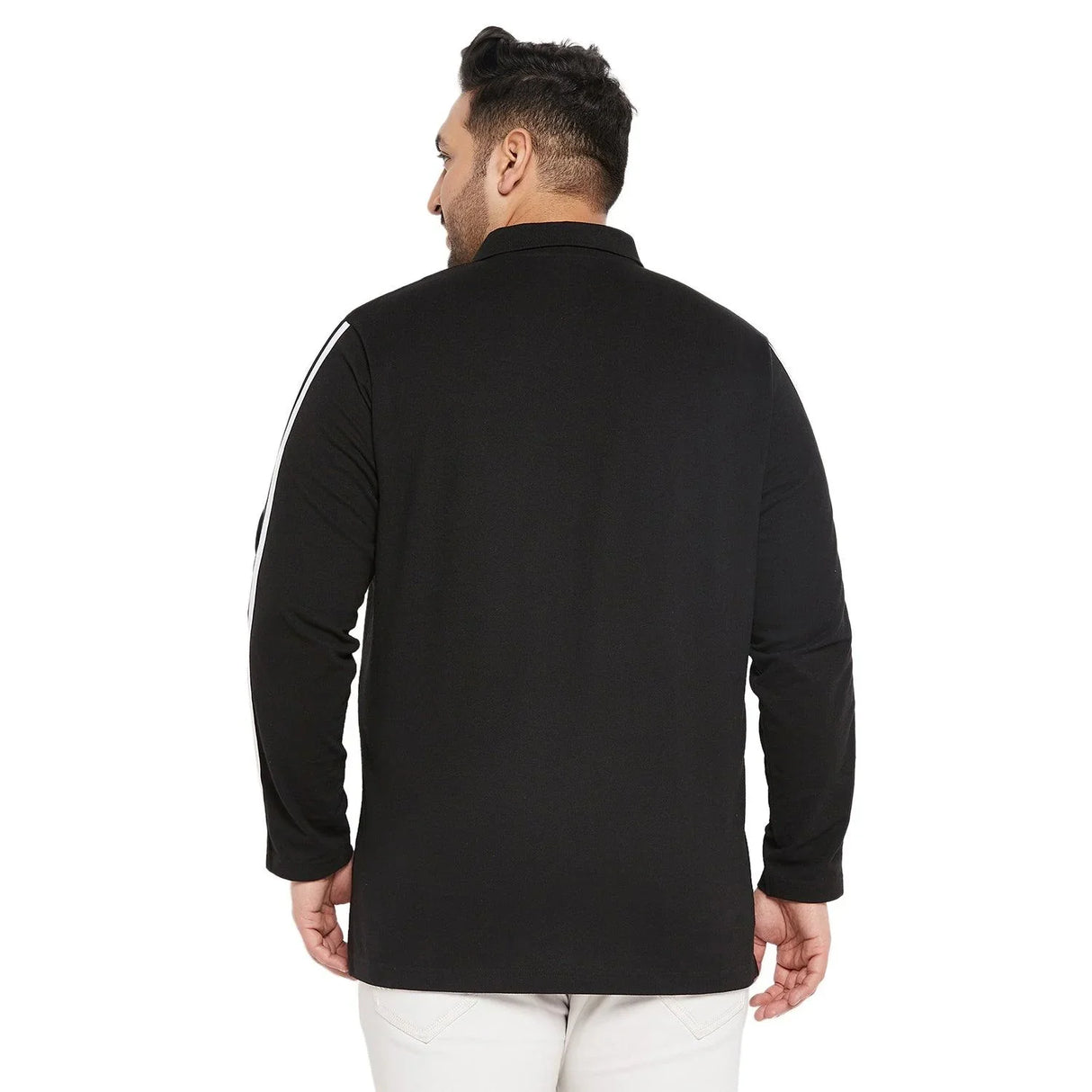 Men Plus Size Crewyard Solid Polo Tshirt - bigbanana