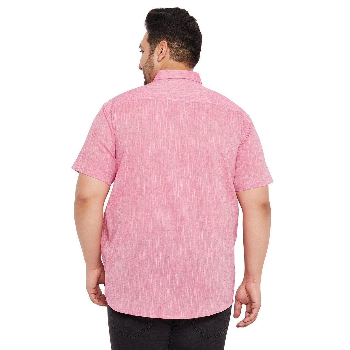 Men Plus Size Crude Solid Shirt - bigbanana