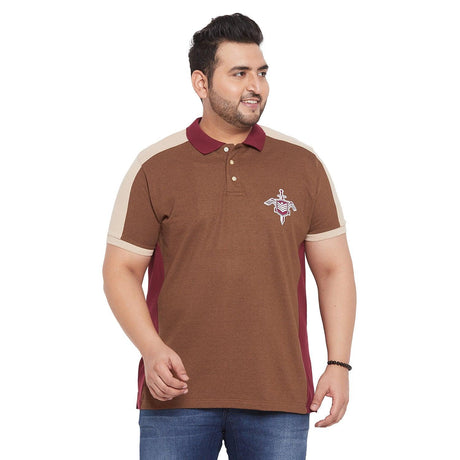 Men Plus Size Deigo Colorblock Polo Tshirt - bigbanana