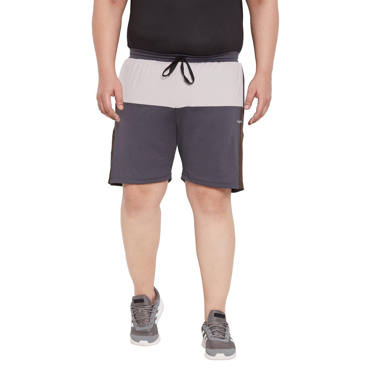 Men Plus Size Gaff Colorblock Shorts - bigbanana