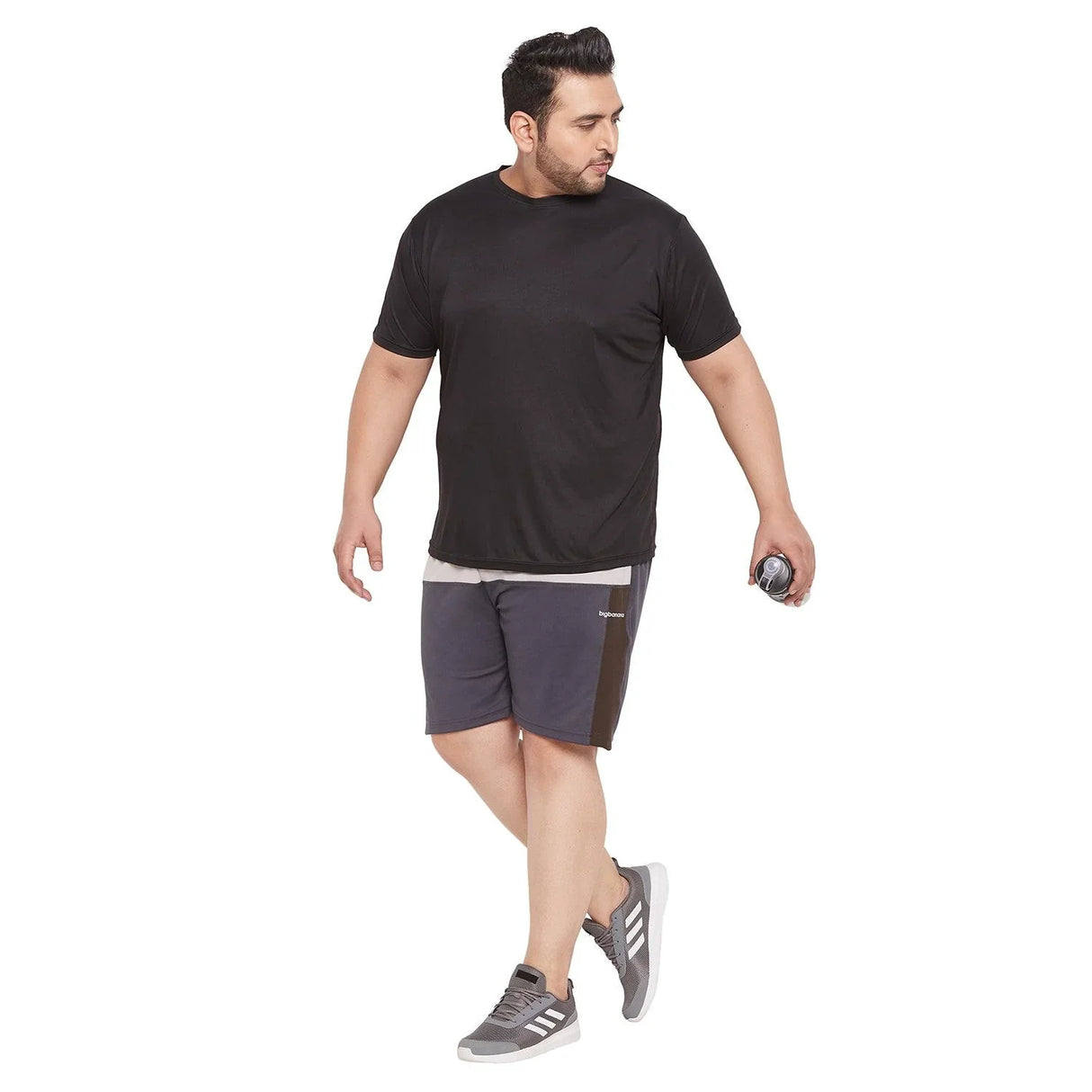 Men Plus Size Gaff Colorblock Shorts - bigbanana