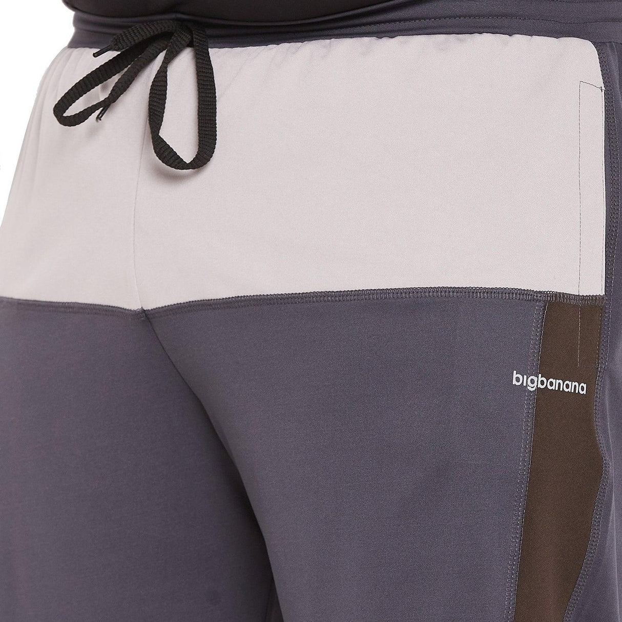 Men Plus Size Gaff Colorblock Shorts - bigbanana