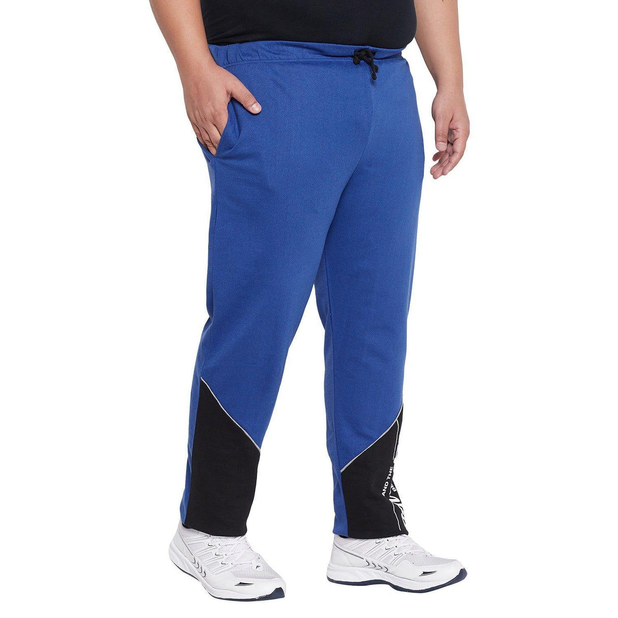 Men Plus Size Gascha Colorblock Trackpant - bigbanana