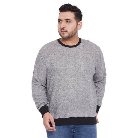 Men Plus Size Hayden Solid Sweatshirt - bigbanana