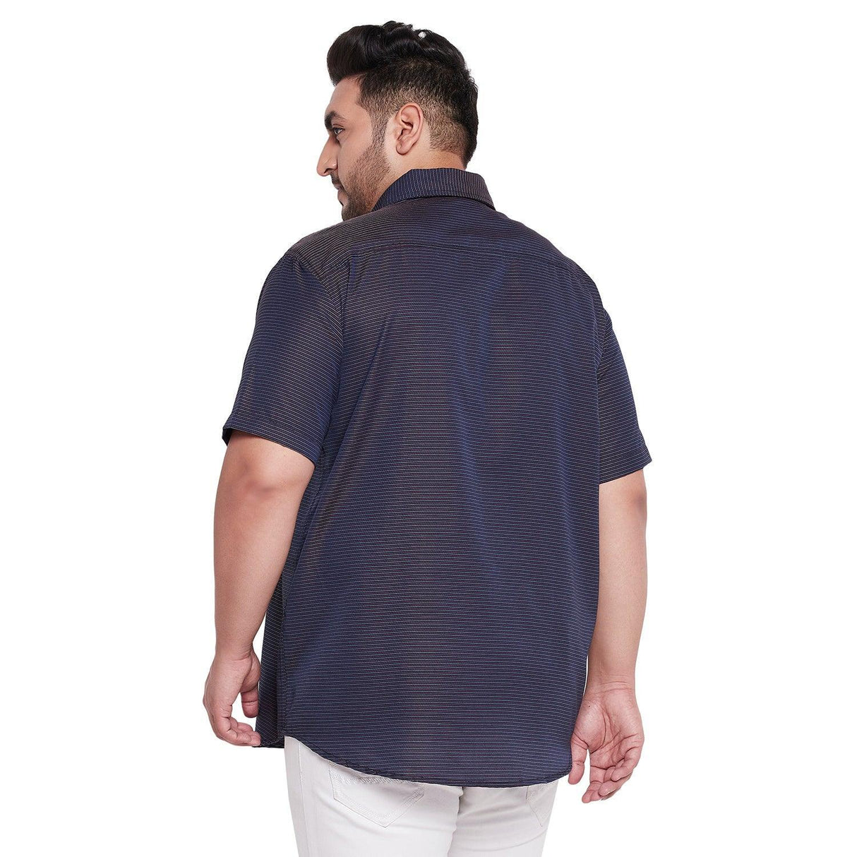 Men Plus Size Hormiga Self Design Shirt - bigbanana