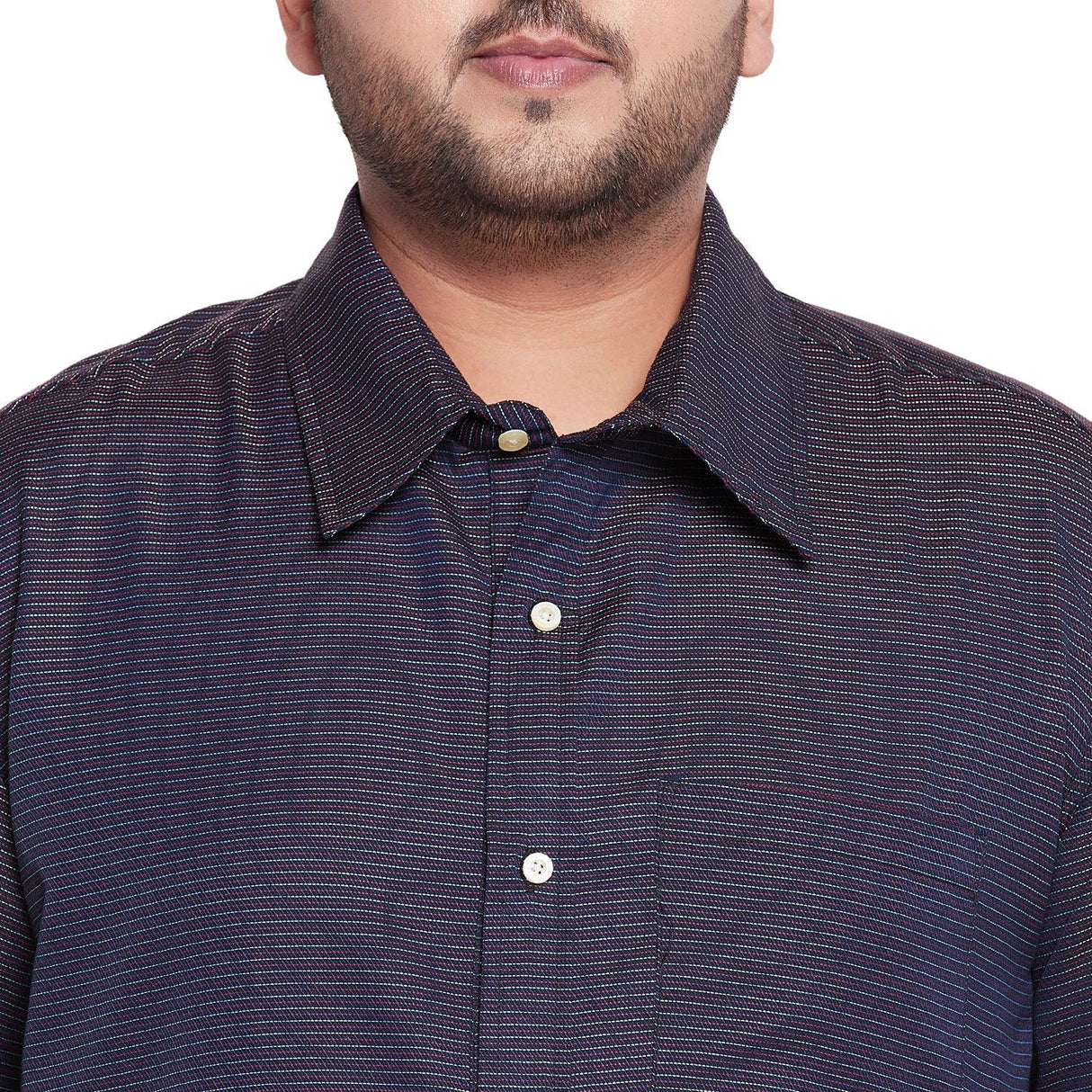 Men Plus Size Hormiga Self Design Shirt - bigbanana