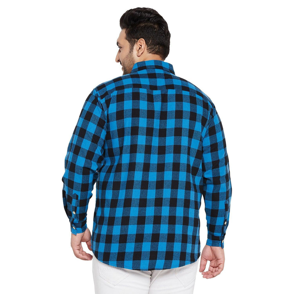 Men Plus Size Jasslu Check Shirt - bigbanana
