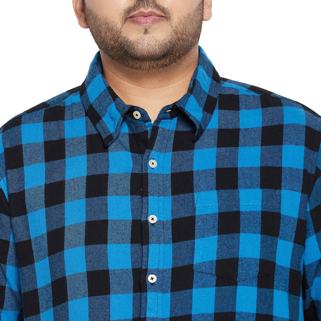 Men Plus Size Jasslu Check Shirt - bigbanana