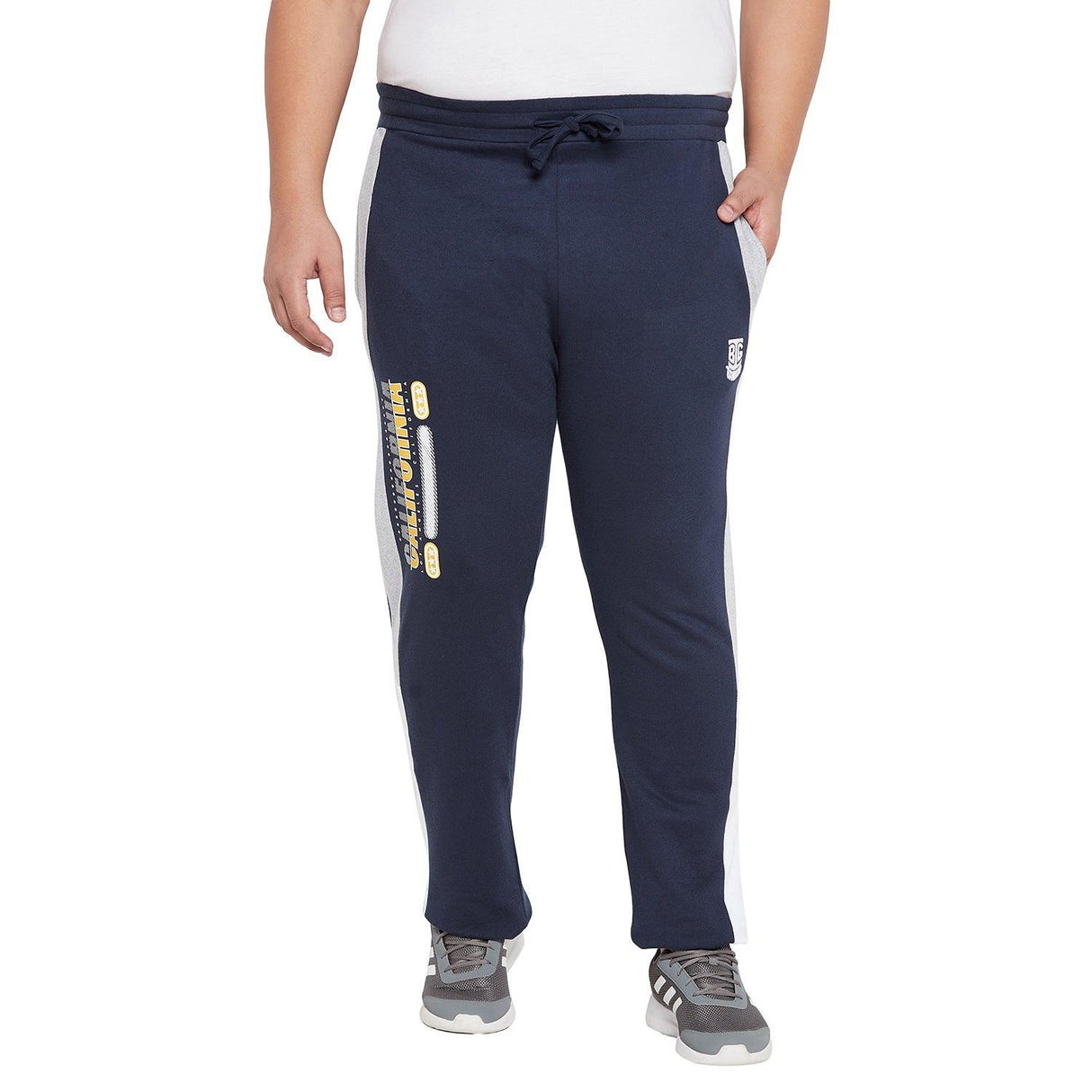 Men Plus Size Kingslay Printed Trackpant - bigbanana