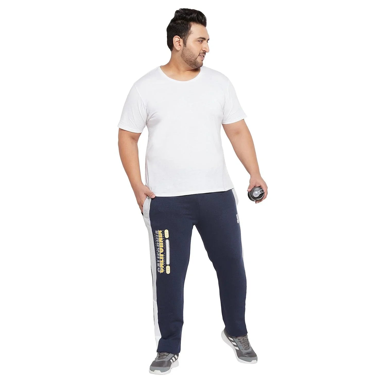 Men Plus Size Kingslay Printed Trackpant - bigbanana
