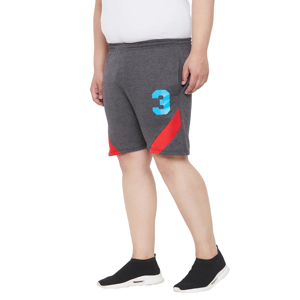 Men Plus Size Lawson Colorblock Shorts - bigbanana
