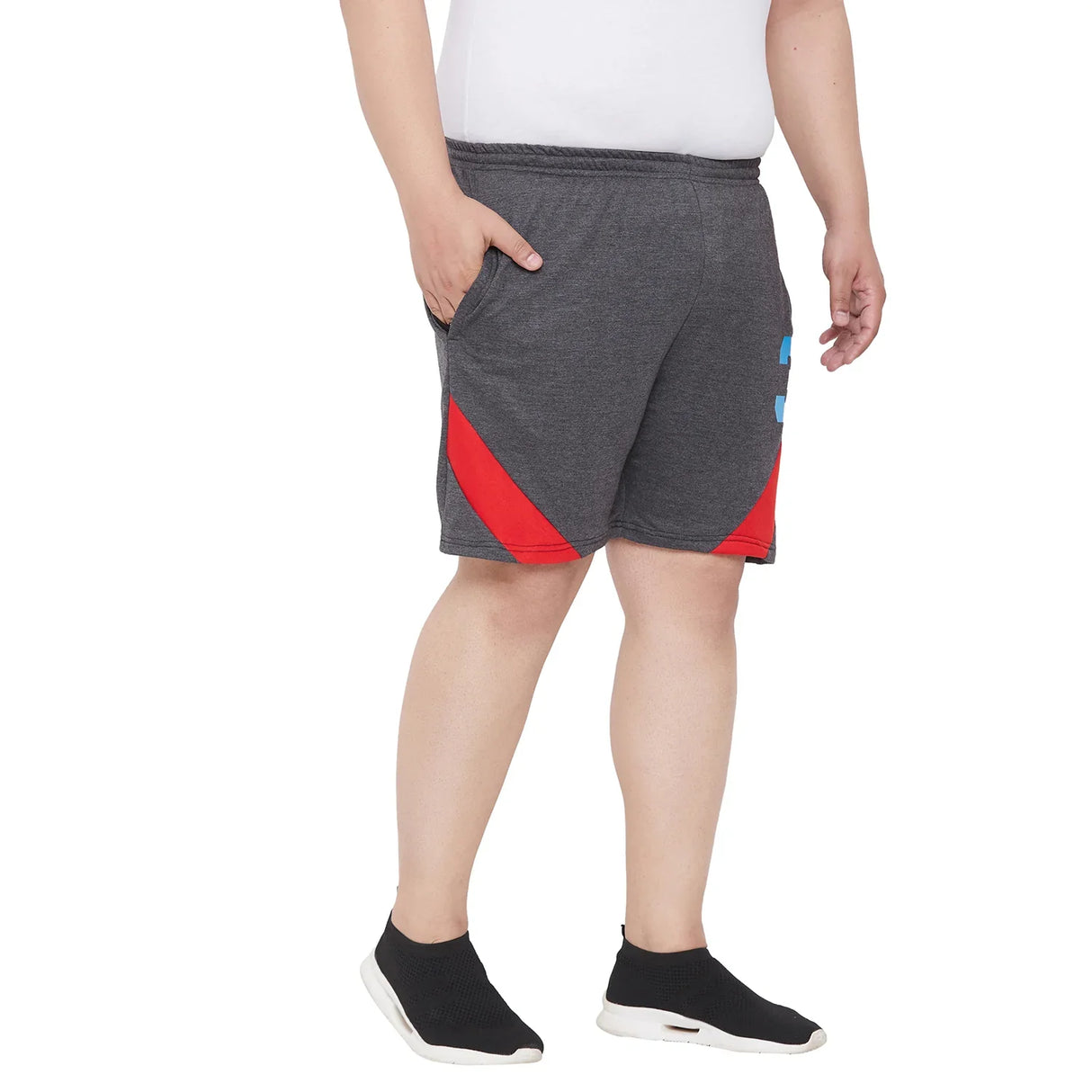 Men Plus Size Lawson Colorblock Shorts - bigbanana