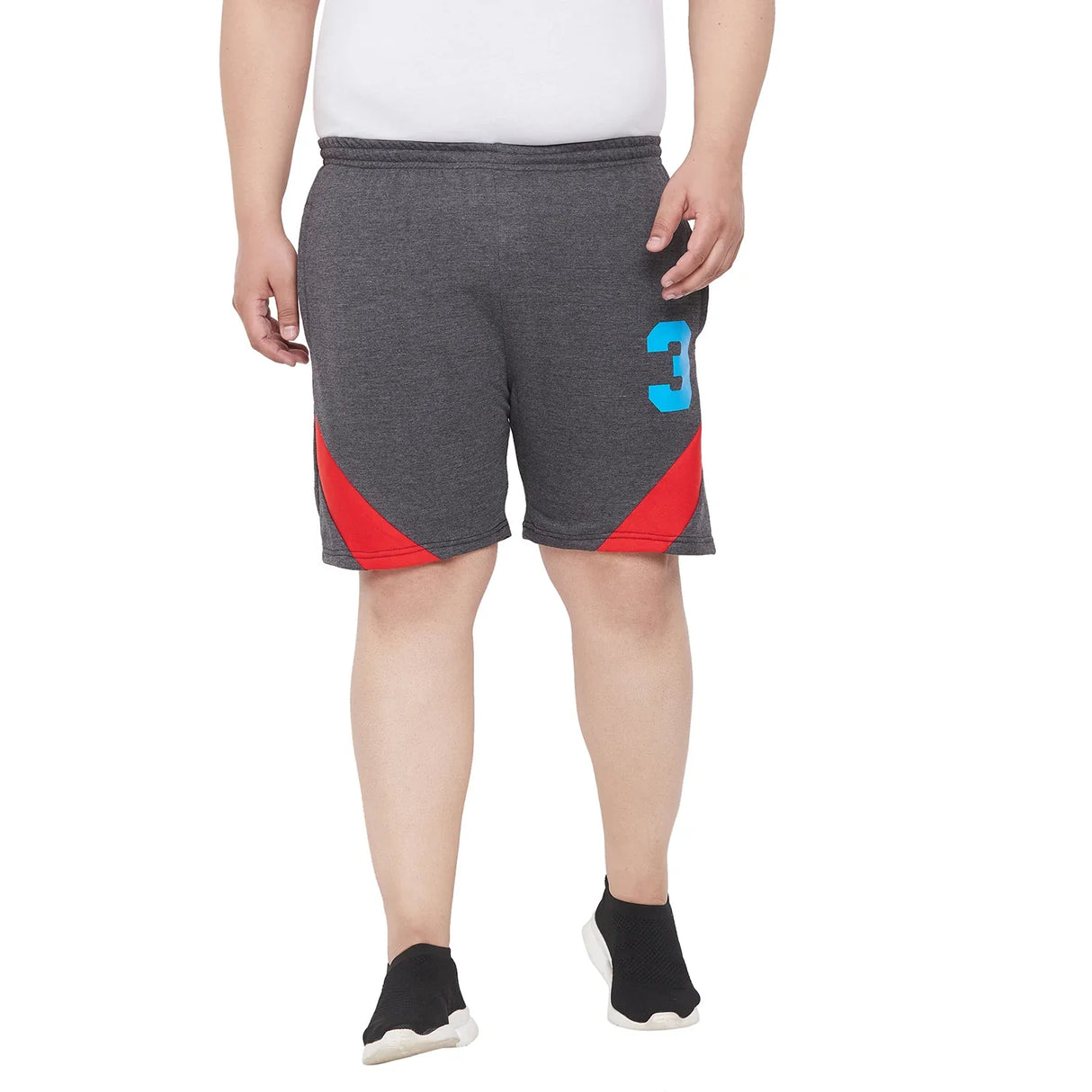 Men Plus Size Lawson Colorblock Shorts - bigbanana