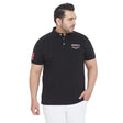 Men Plus Size Leeton Solid Polo Tshirt - bigbanana