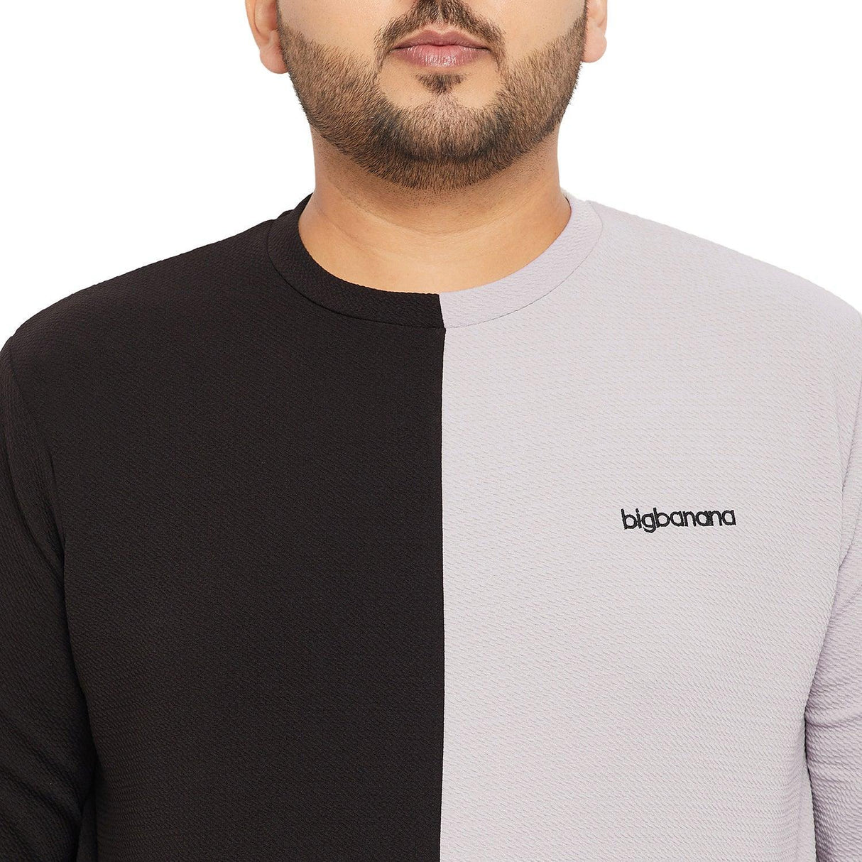 Men Plus Size Lindsay Colorblock Sweatshirt - bigbanana