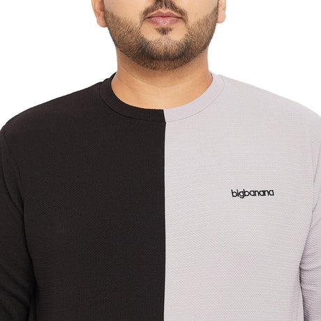 Men Plus Size Lindsay Colorblock Sweatshirt - bigbanana
