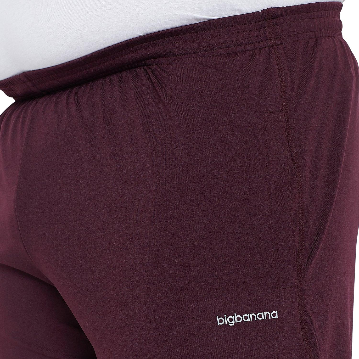 Men Plus Size Lockwood Solid Trackpants - bigbanana