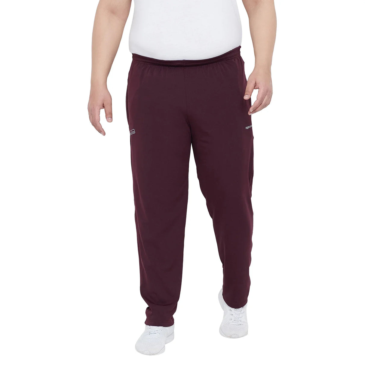 Men Plus Size Lockwood Solid Trackpants - bigbanana