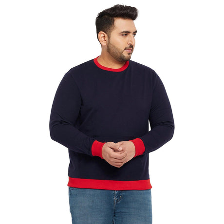 Men Plus Size Lookout Solid Sweatshirt - bigbanana